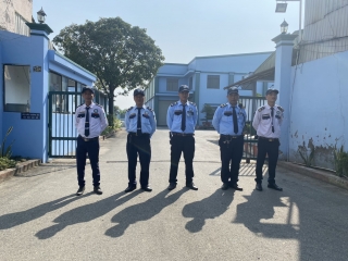Công ty bảo vệ vệ sỹ hòa bình triển khai lực lượng bảo vệ tại các nhà máy huyện Đức Hòa, Long An
